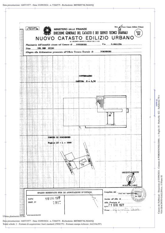 COMUNE PORDENONE FGL 18 PART 422 SUB 70 1