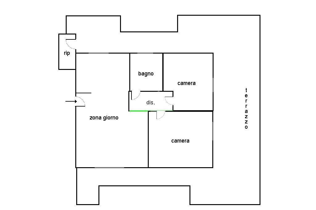 attico viale della pineta