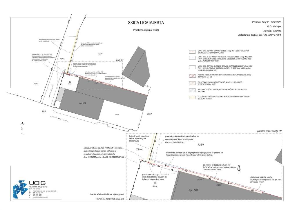 Nalaz geodetskog vjesItaka 1