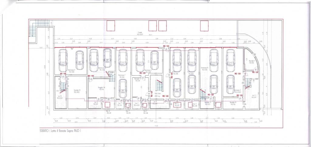 Lotto 11 Pianta Piano Interrato Quotato