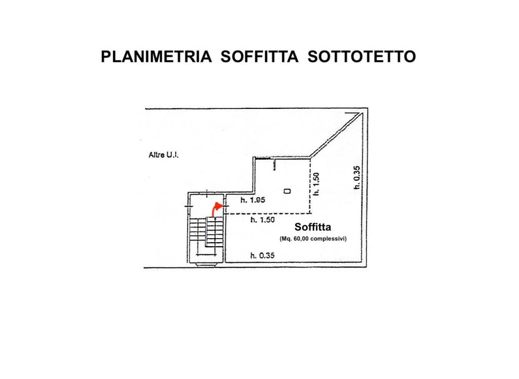 Planimetria soffitta