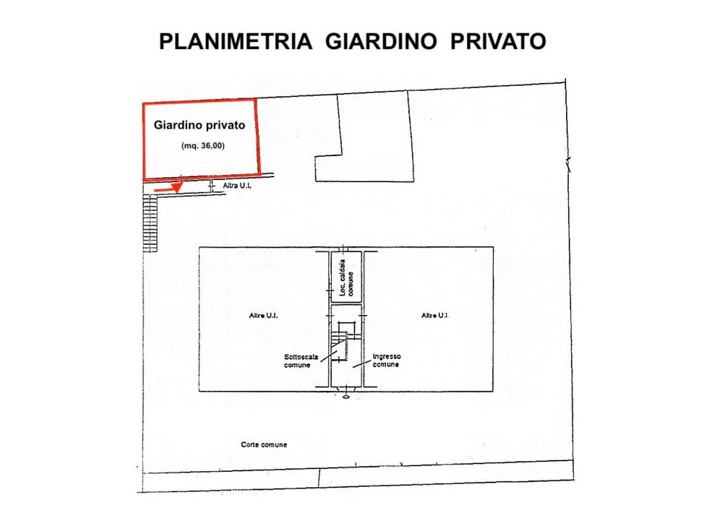 Planimetria giardino