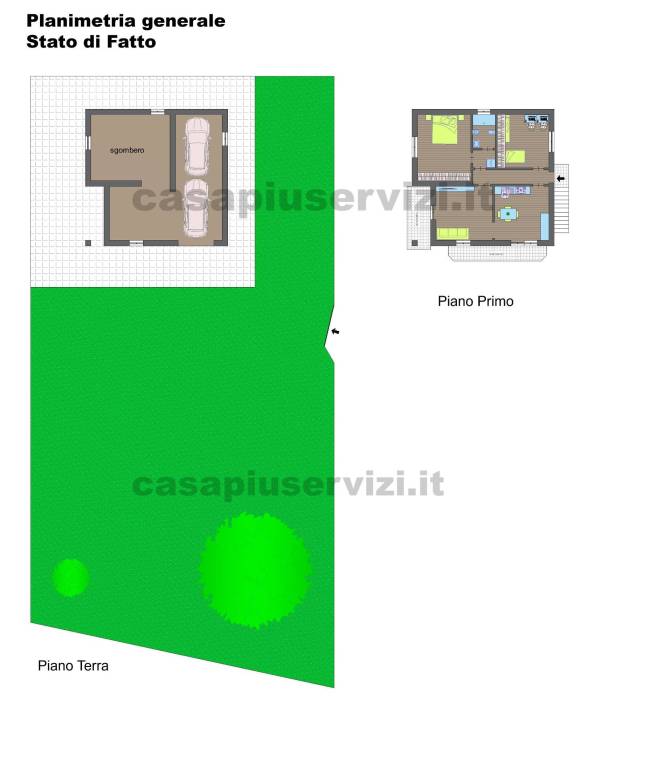 Villafranca_plan. generale stato di fattto con log