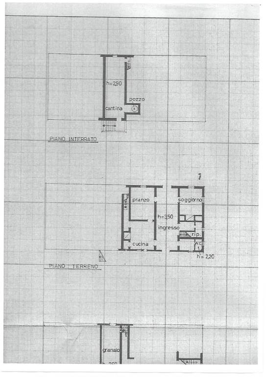 PIANO TERRENO E INTERRATO