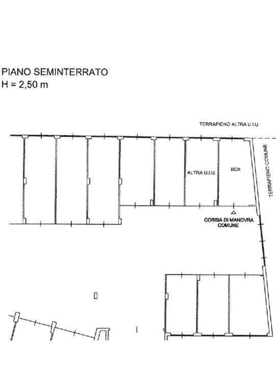 Planimetria box auto PDF bianca