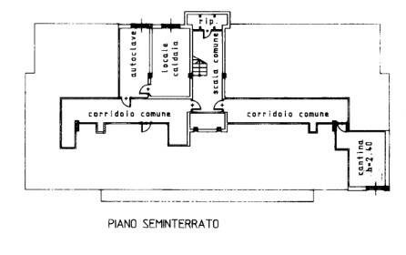 Planimetria Cantina