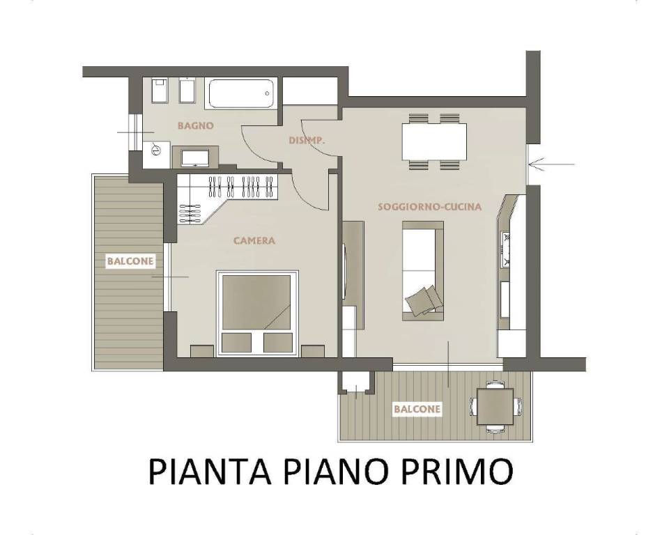 planimetria piano primo