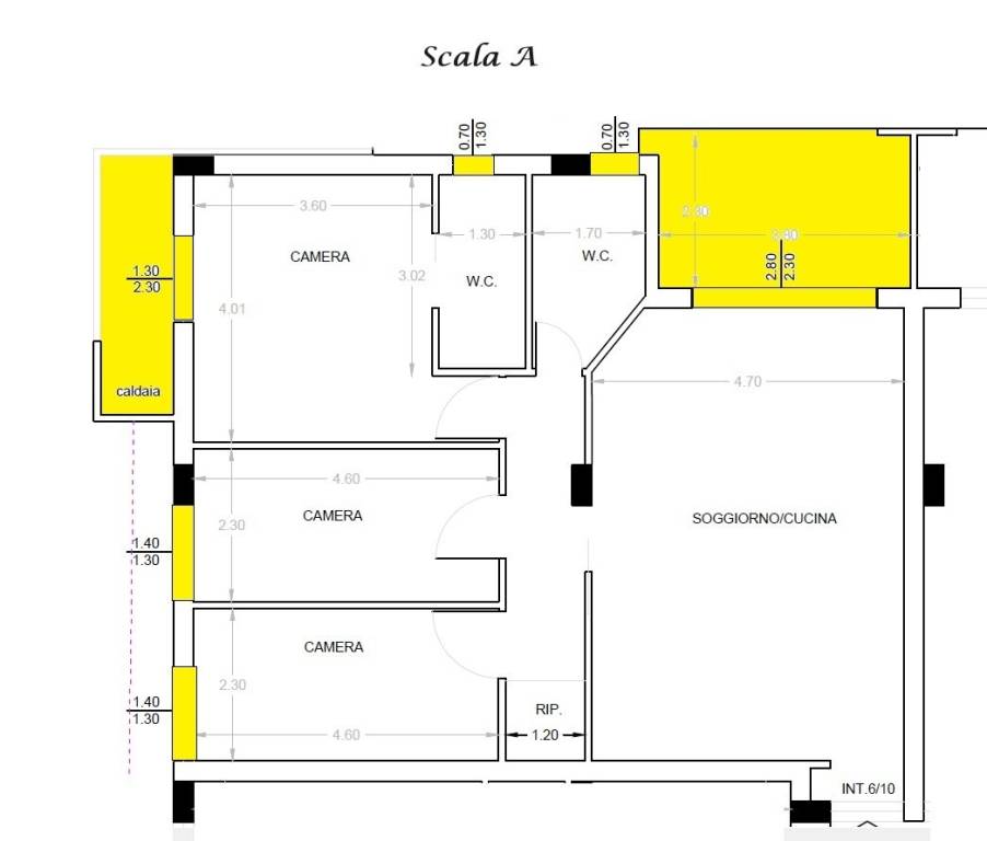 scala A 1 e  2 P SX 245.000 e 3P mans  225.000