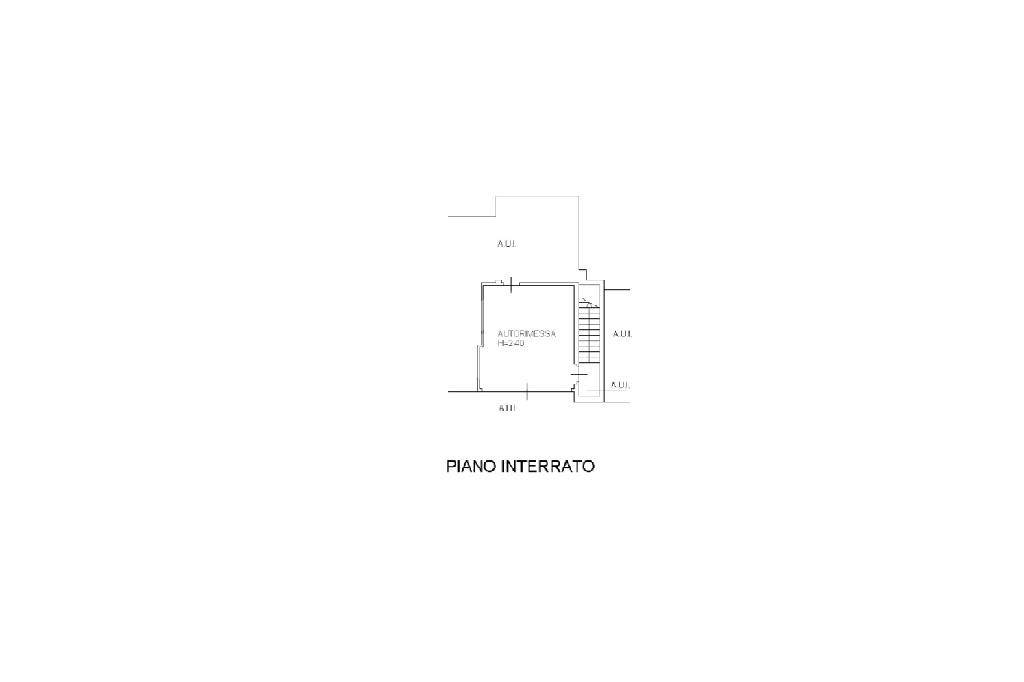 Planimetria piano interrato box auto