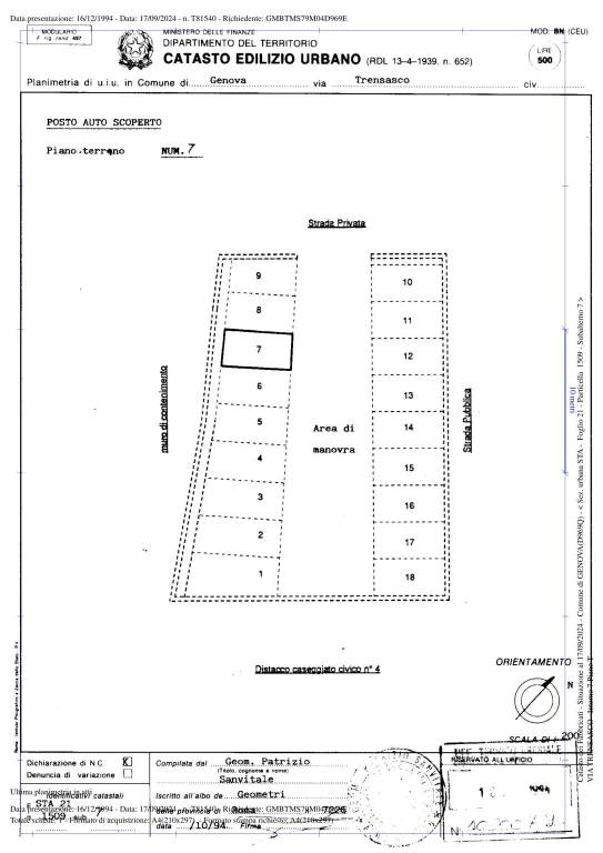 Planimetria Via Trensasco Interno 7 1