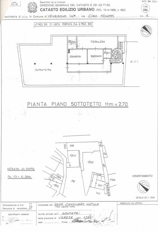 piano sottotetto