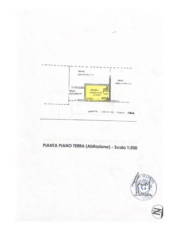 PIANTA PIANO TERRA (Abitazione) - Scala 1200 1