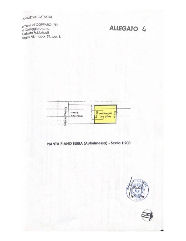 PIANTA PIANO TERRA (Abitazione) - Scala 1200 2