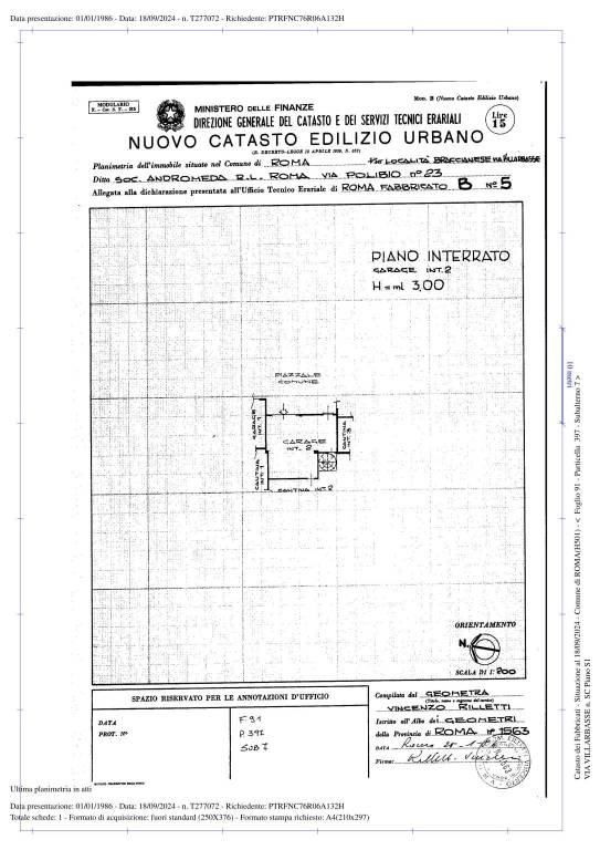 PLANIMETRIA BOX AUTO