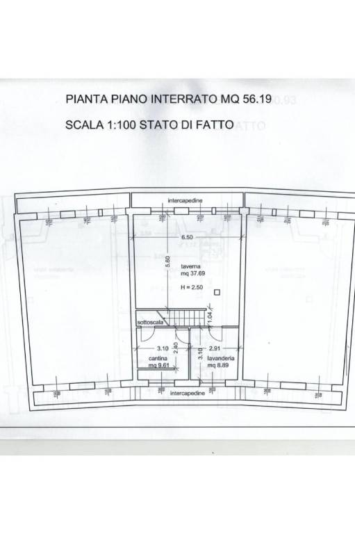 PIANTA INTERRATO