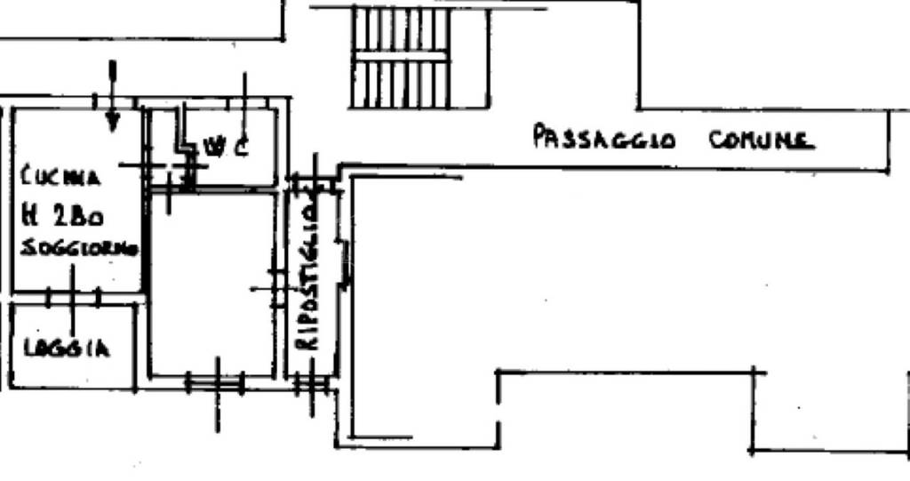 Planimetria appartamento Via Salvo d'acquisto 26