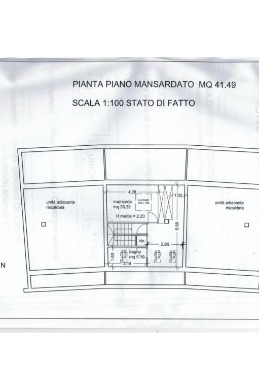 PIANTA PIANO MANSARDATO