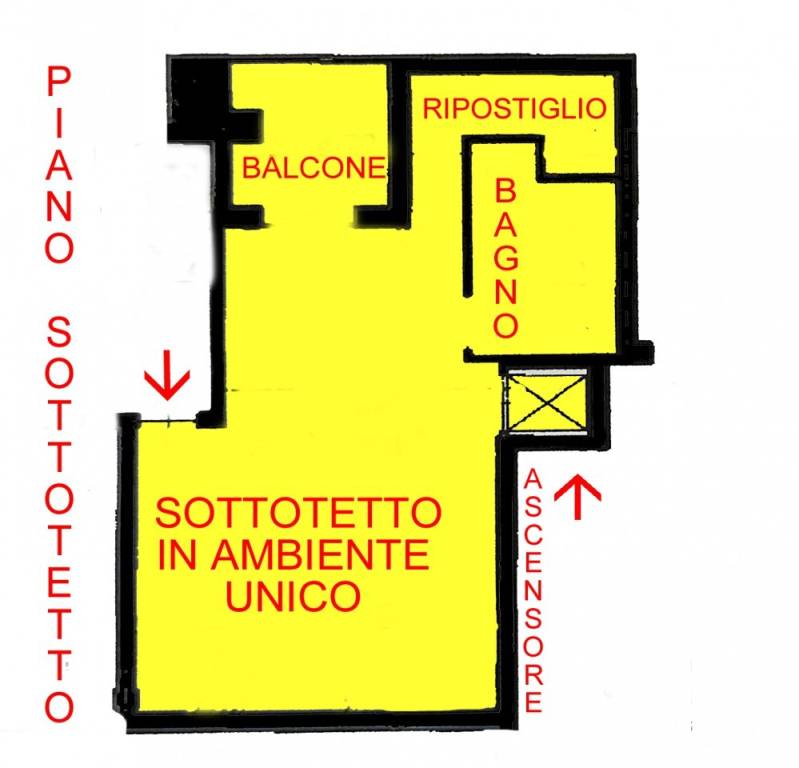 PLANIMETRIA PIANO SOTTOTETTO