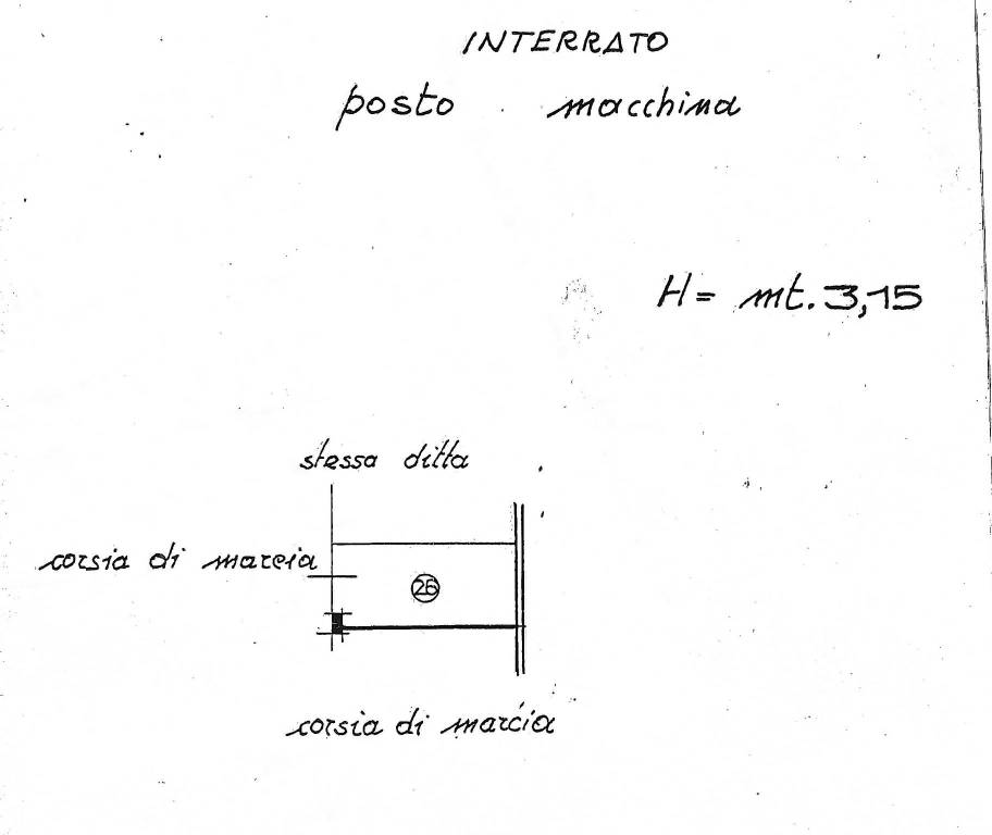 planimetria posto auto