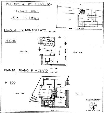 Piano seminterrato e rialzato