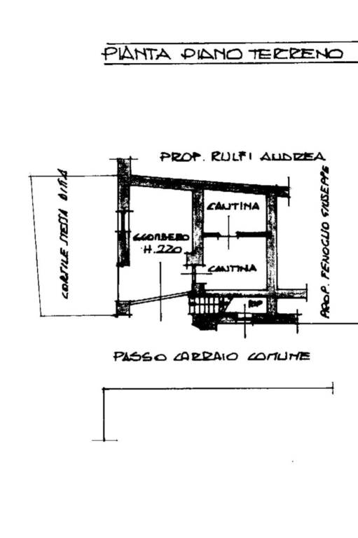 Planimetria piano terreno 1