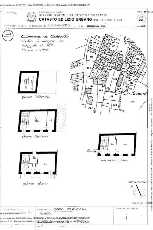 COMUNE COSSATO FGL 14 PART 157 SUB 2 1