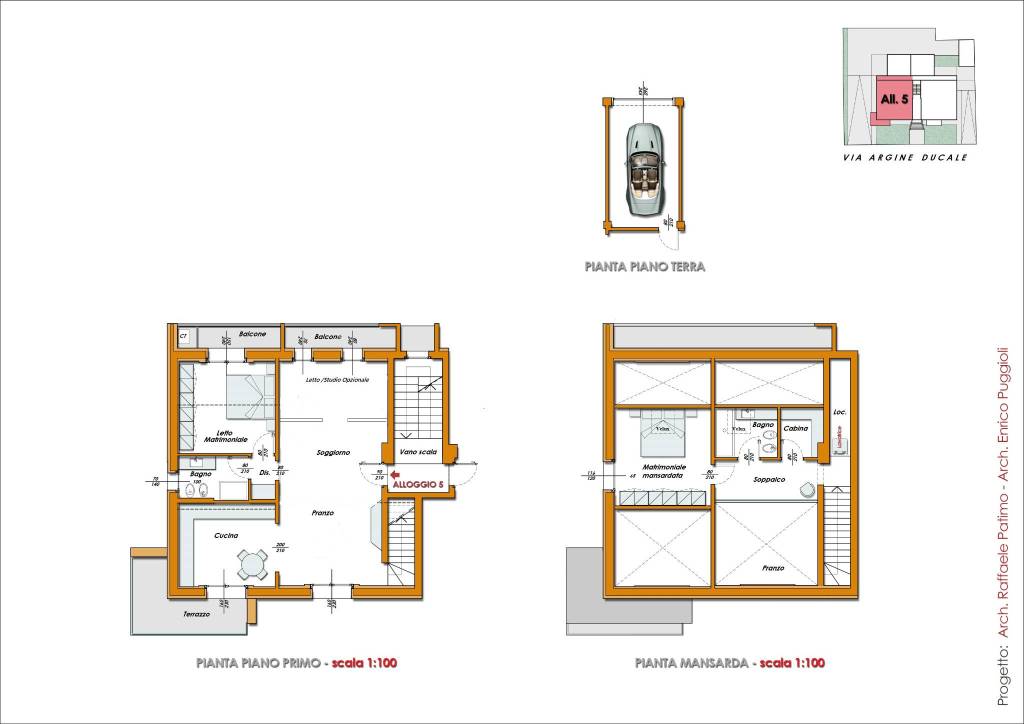 ALLOGGIO 5 con variante terza letto studio