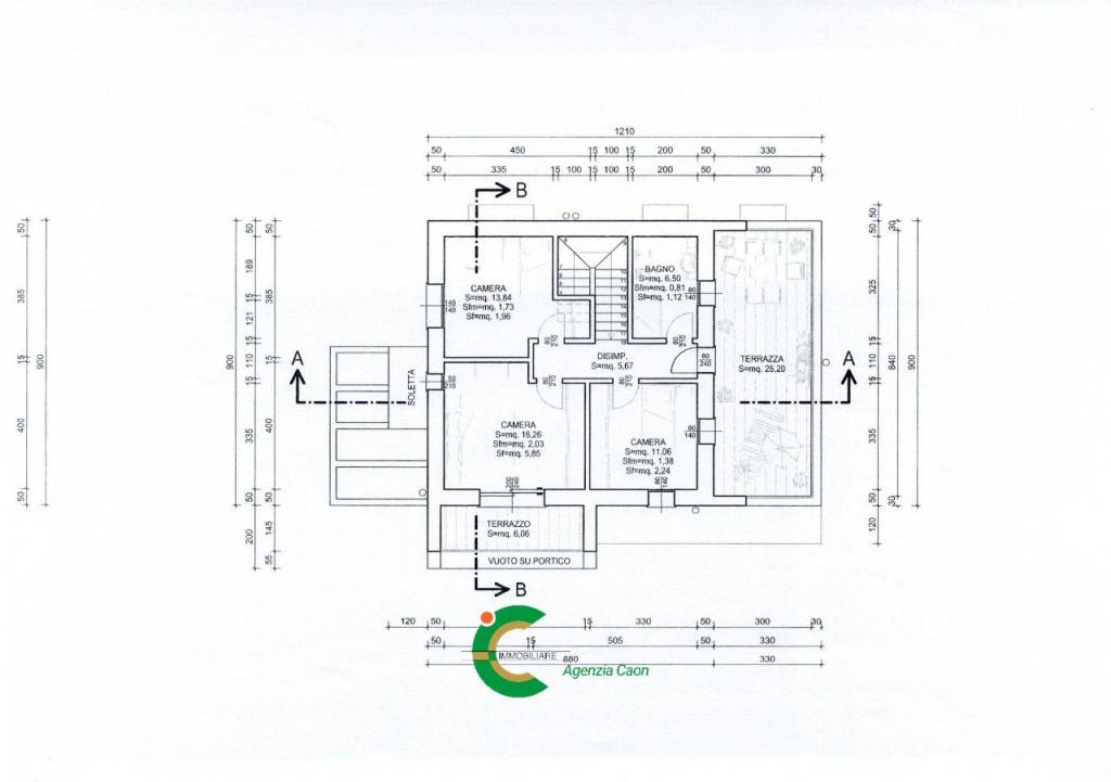 pianta progetto piano primo