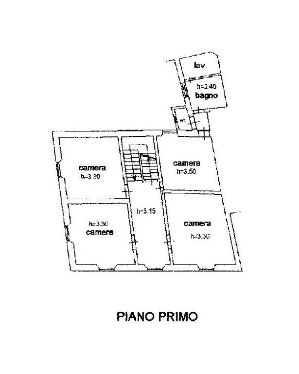 Planimetria Terratetto Casale P. 1°