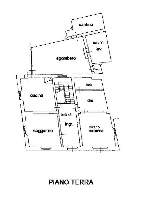 Planimetria Terratetto Casale P.T.