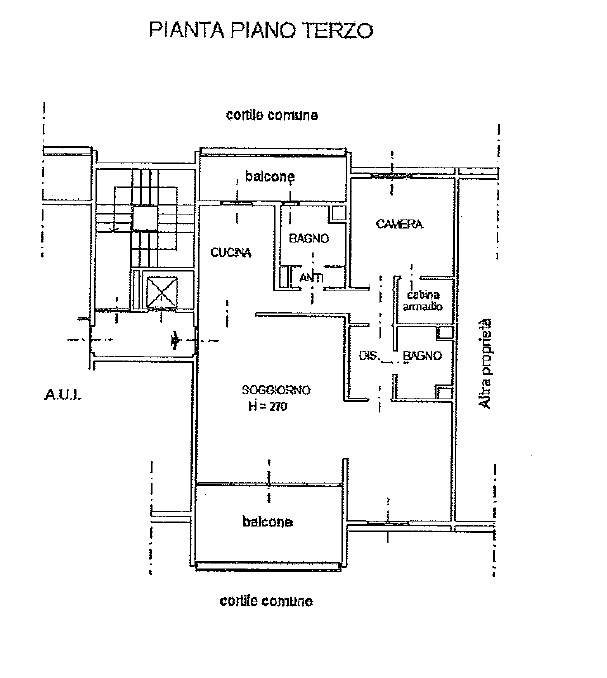 planimetria catastale appartamento