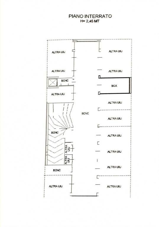 planimetria via Capurso box (245) 1