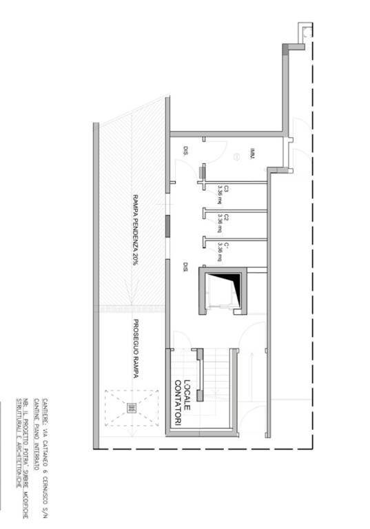 Piano Cantine Interrato - Via Cattaneo, 6 Cernusco