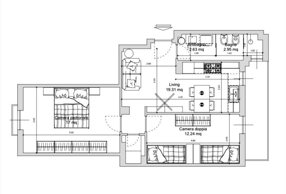 Progetto trilocale