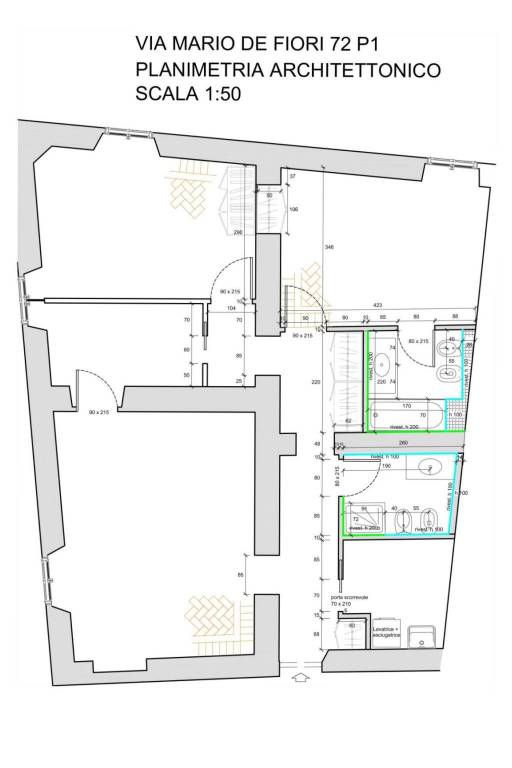 MdF72 - planimetria architettonico as built1 1