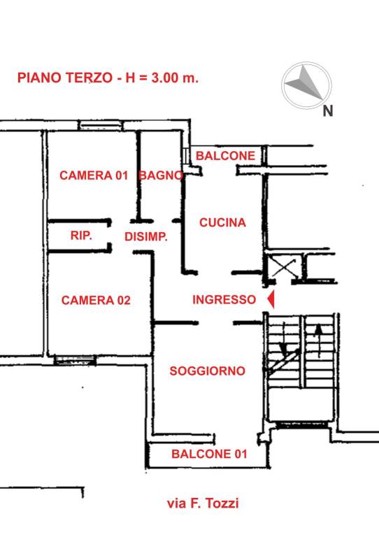 PIANTA APPARTAMENTO