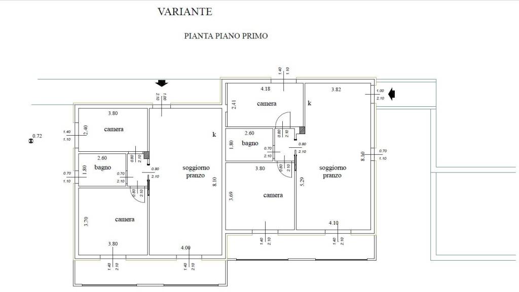 Pianta piano 1°