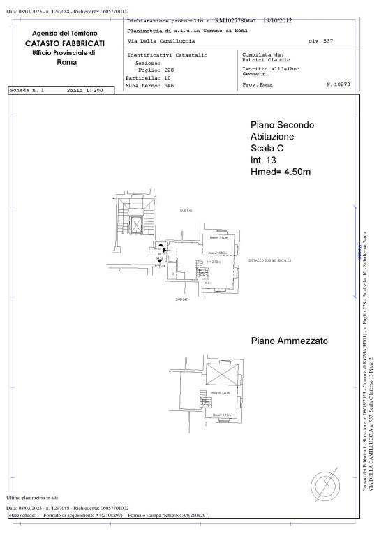 App.to C13 PIANO SECONDO PLANIMETRIA 1