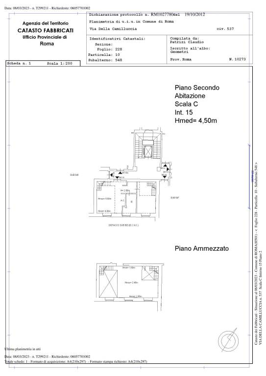 App.to C15 PIANO SECONDO PLANIMETRIA 1