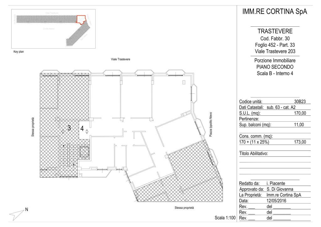 viale di tastevere scala B int 4 1