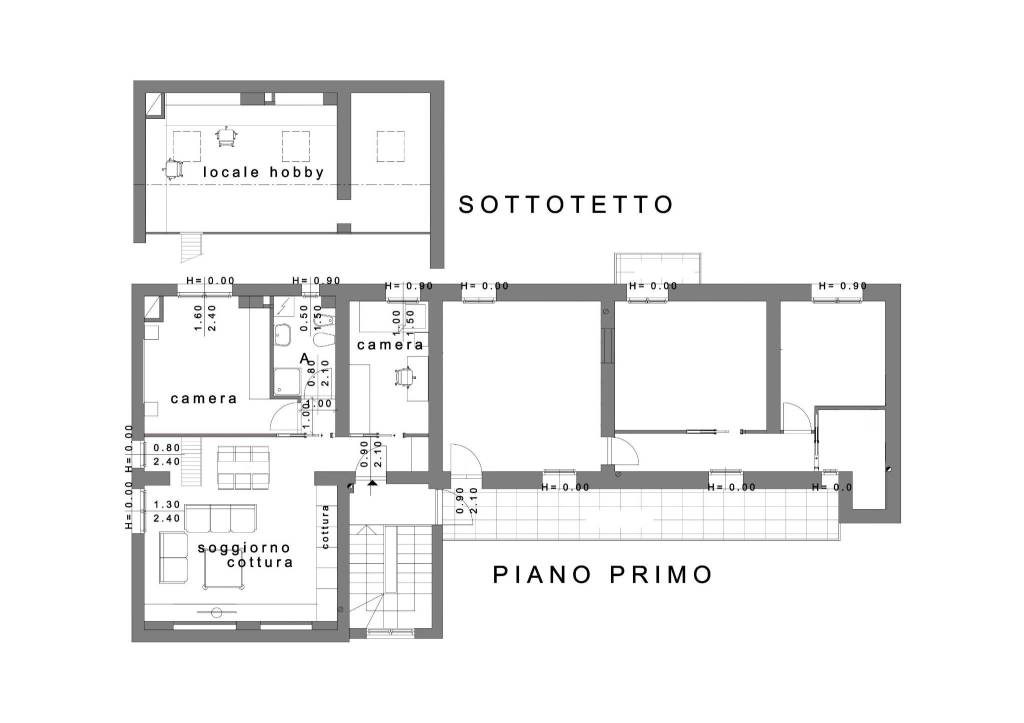 Planimetria con soppalco