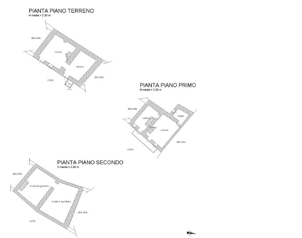 Immobiliare Bosco - planimetria porzione centrale