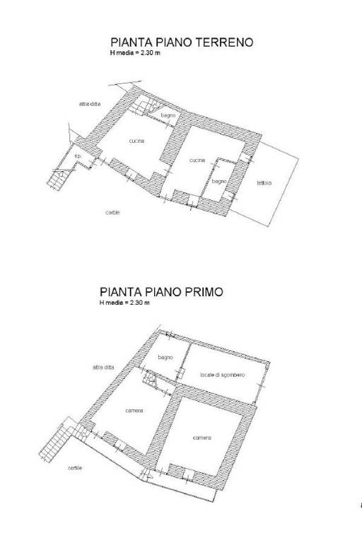 Immobiliare Bosco - planimetria porzione laterale