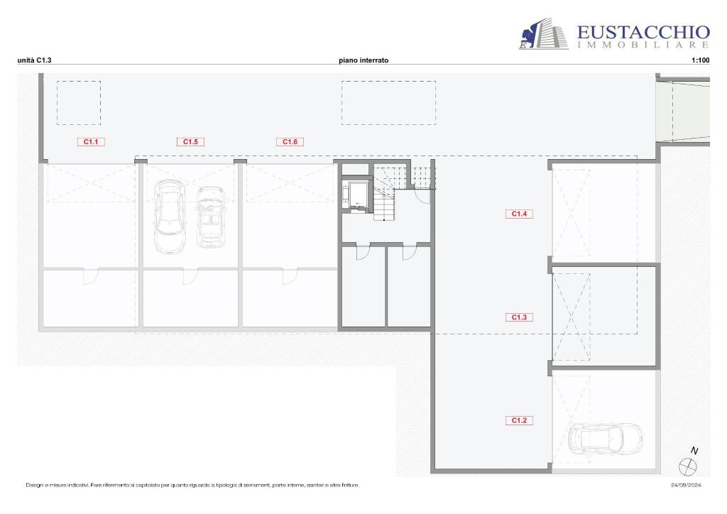 C1.3 pianta piano interrato