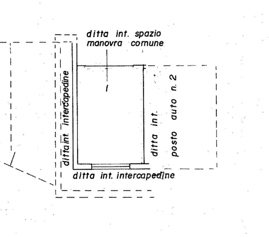 Planimetria posto auto