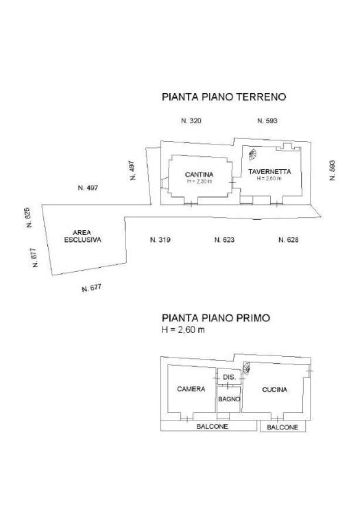 Immobiliare Bosco - planimetria casa