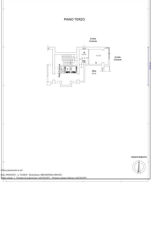 COMUNE MILANO FGL 394 PART 774 SUB 70 1