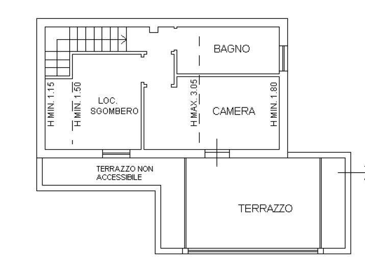 PLANIMETRIA PIANO PRIMO ABITAZIONE + TERRAZZO