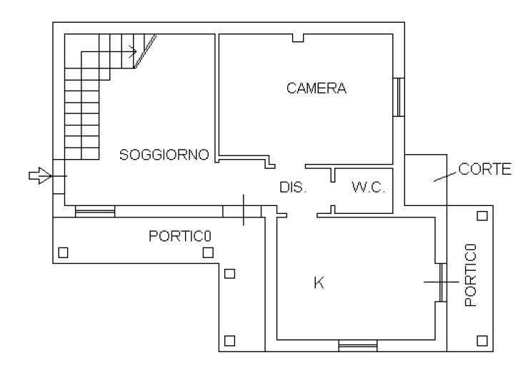 PLANIMETRIA PIANO TERRA  ABITAZIONE