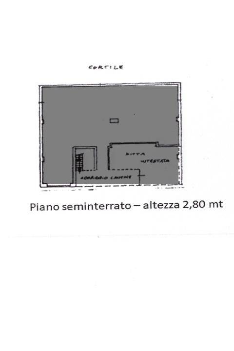 stato di fatto piano interrato